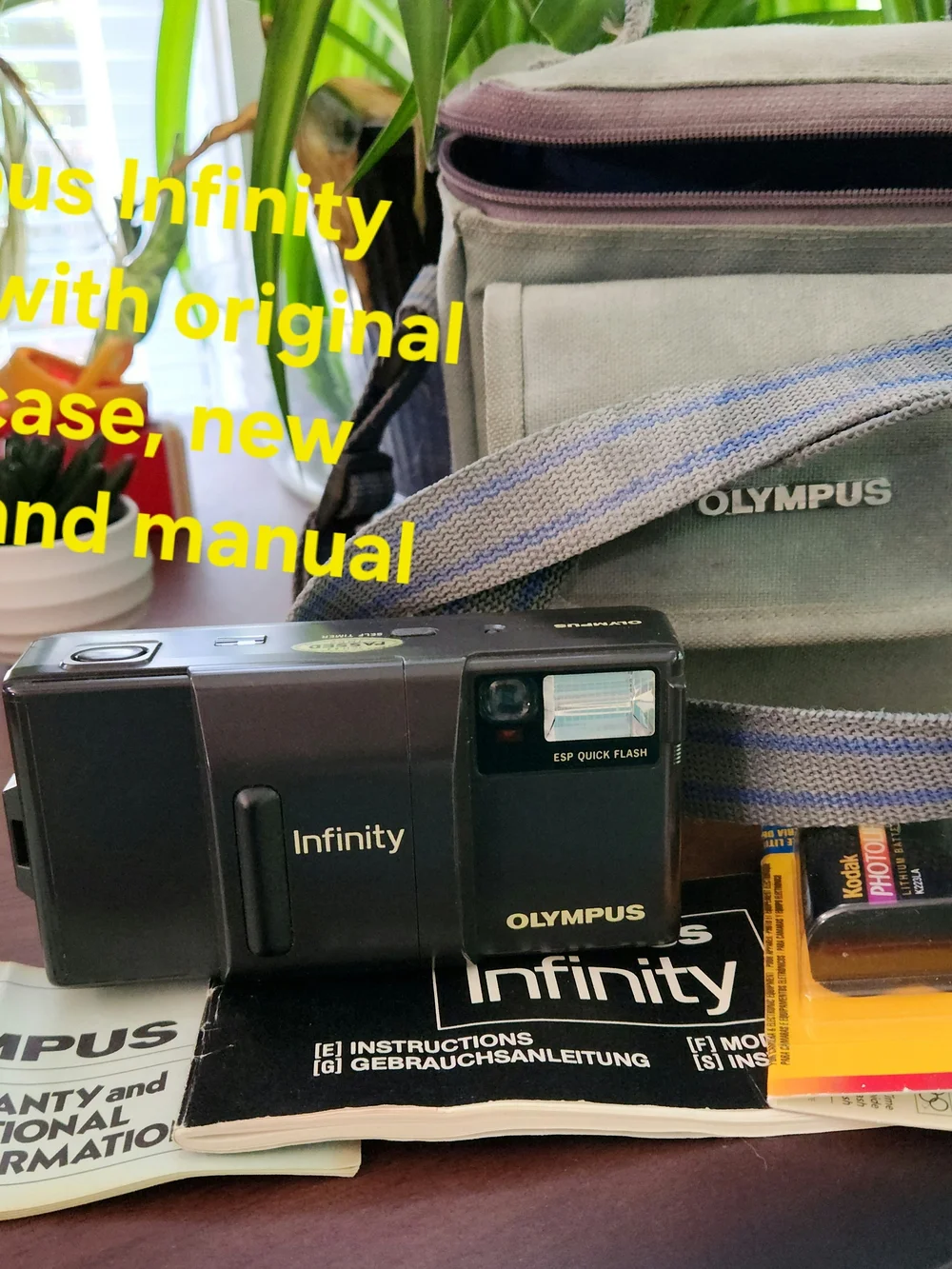 Olympus Infinity Compact Film Camera - Black